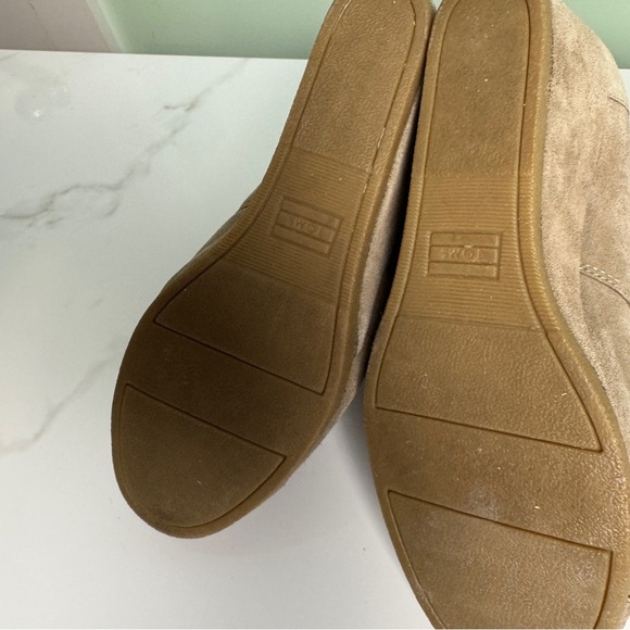 Toms Desert Women's Brown Suede Lace Up Wedge Ankle Bootie Boots Size 10 741115 - Picture 8 of 9